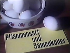 vintage 70s german - Pflaumensaft und Samenkoller - cc79